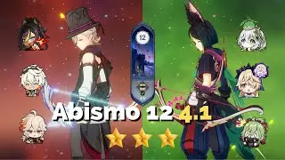 Lyney C0 e Tighnari C1 - Abismo 12 - 4.1 - Genshin Impact - Spiral Abyss 4.1