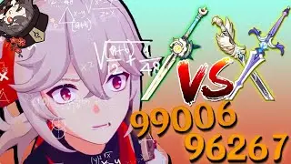 Espinho de Ferro vs Sacrifício no Kazuha + Hutao 96k vs 99k [COMPARAÇÃO]
