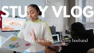 Coding Diaries | Studying with my husband, new laptop