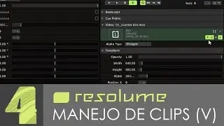 Los clips en Resolume (V) | moon-brain.com