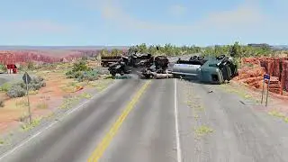 Realistic Highway Car Crashes #2| BeamNG Drive |
