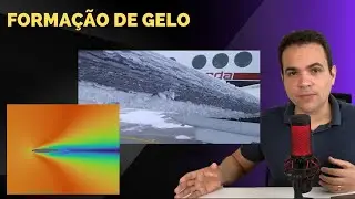 É isso que acontece quando acumula gelo na asa de um avião