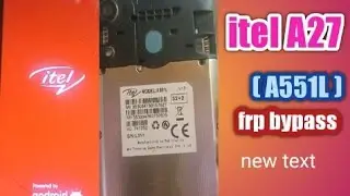 itel A27 (A551L) Frp Bypass android 11 update 2022