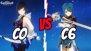 C6 Xingqiu VS C0 Yelan | Genshin Impact Comparison