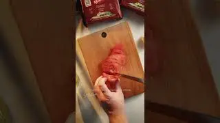 Домашний ростбиф на ржаных хлебцах #кулинария #ростбиф #shorts