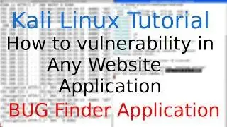 Kali Linux: Check vulnerability in any Website Application with web interface