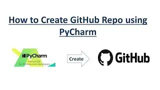 How to Create Git Repo using PyCharm #Git #GitRepo #PyCharm
