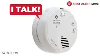 First Alert Hardwired Photoelectric Smoke and Carbon Monoxide Alarm with Voice - (SC7010BV)