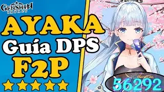 AYAKA BUILD F2P DPS👻||🔥ARTEFACTOS, ARMAS, EQUIPOS🔥Guía completa build ayaka | Genshin Impact