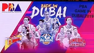 PBA Game in DUBAI 2019