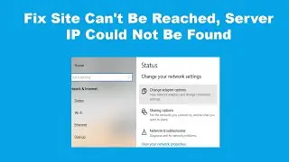 Fix Site Can't Be Reached, Server IP Could Not Be Found