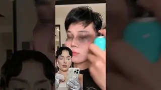 Spray makeup?😱 what do you think? Id @lu_xiii #makeup #makeuphacks