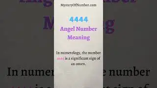 4444 Angel Number Meaning 
