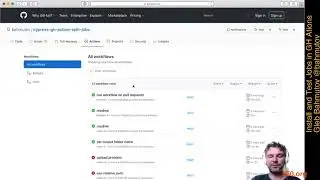 A GitHub Actions workflow with separate install and test steps