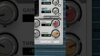 Vocal compression using @avid.protools Pro Tools stock compressor. 