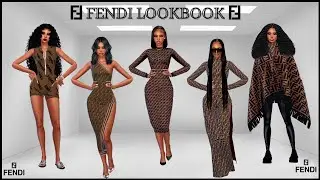 DESIGNER | FENDI LOOKBOOK (Part 1) | CC LINKS || SIMS 4