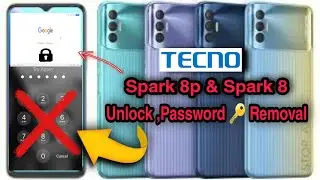 Hard Reset,  Remove a Password From  Tecno Spark 8P & Spark8 Without a PC  (FRP Bypass)