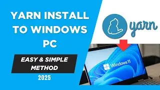 Yarn Package manager Install to Windows | Easy Method 🔴 2025