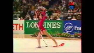 Maria PETROVA (BUL) ribbon - 1995 Vienna worlds EF
