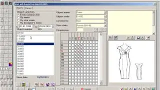 CAD-system JULIVI - Pattern Constructor - 02 Work with a database