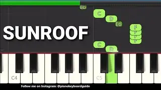 Nicky Youre, Dazy - Sunroof | Very Easy Piano Tutorial (One Hand)