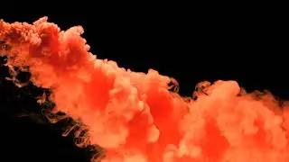 Orange Smoke Slow Motion | Free Footage Video