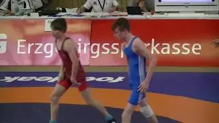 Ringen LM Sachsen, Freistil, B-Jugend, 48 kg, 20.01.2018, Gelenau