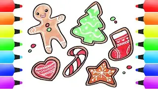 How to Draw Christmas COOKIES (The Cutest Cookies EVER!) | Cute Drawing for Kids