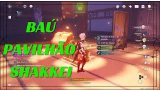 Pavilhão Shakkei -jogando o domínio desbloqueado - (Genshin Impact) Guia e Baú dentro dele