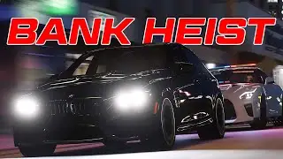 CRAZY bank heist getaway in GTA 5 RP