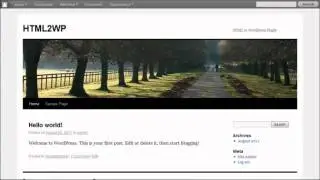 Convert HTML to Wordpress without Programming Knowledge