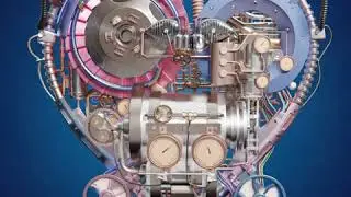 Mechanical heart animation loop. made in blender (eevee render engine)