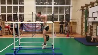 Мировой рекорд отжиманий на брусьях +48кг на 32 повторения