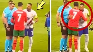 Cristiano Ronaldo meets Mbappe 🤝🏼