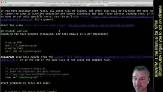 Using manpm utility to quickly lookup NPM module README section