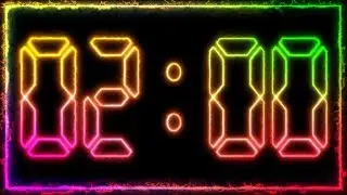 2 min COUNTDOWN ( v 708 ) TIMER with sound music 4k