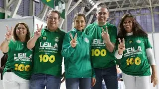 PRIMEIRA COLETIVA DE LEILA PEREIRA COMO PRESIDENTE ELEITA DO PALMEIRAS