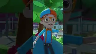 Blippi Rides Dinos in Roblox! 