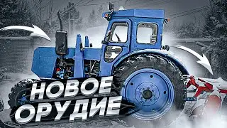 Обзор и ИСПЫТАНИЯ новой ЩЕТКИ на трактор Т-40АМ / Установил печку в трактор т 40