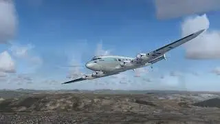 Flying the de Havilland DH-91 Albatross to Glasgow Airport Scottland