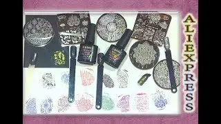 Магнитный Гель Лак Кошачий Глаз Venalisa / Пластины для Стемпинга Born Pretty / AliExpress.