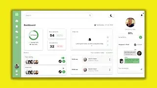Vuejs 3 - Quasar  UI Design, Patient appointment Dashboard,JS - HTML - CSS, Carousel & Support Chat