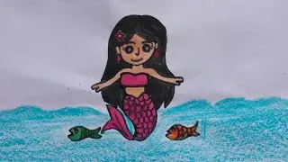 How To Draw Jalpari | Cute Jalpari #jalpari #easydrawing #viralvideo #jalparidrawing