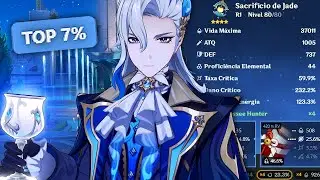 Aumentando MUITO O DANO do meu Neuvillette TOP 7% do mundo! 😎