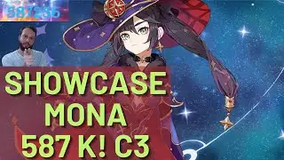 INCRÍVEL ! 587 K  ULT DA MONA! Showcase Mona C3 Genshin Impact ( a pedido de inscrito) - Cortes