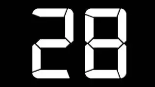30 to 0 Countdown digital ( v 692 ) timer with sound music 4K