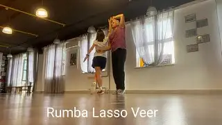 Румба. Веер и лассо. Rumba. Ballroom dancing practice with teacher 🦊🤪💪