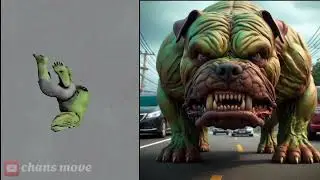 Cartoon Superhero pitbull  💥 AII Characters Marvel vs dc 