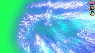 Neon Laser Effect Green Screen With Sound & Overlays | 