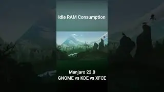 Manjaro 22.0 : GNOME vs KDE vs XFCE (RAM Consumption) 